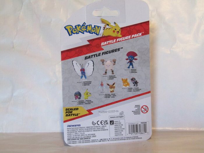Pokemon Pikachu And Ferkuli Battle Mini Figures Set 5 cm  Battle Figure Pack Brand New Sealed