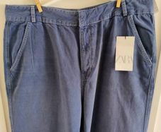 Zara cotton trousers UK size 16 new with tags see last three photos for exact measurements FREE STANDARD POSTAGE INCLUDED