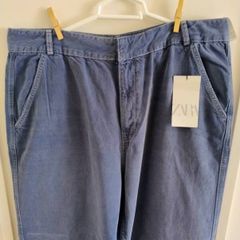 Zara cotton trousers UK size 16 new with tags see last three photos for exact measurements FREE STANDARD POSTAGE INCLUDED