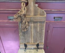 Notice board and two hanging hooks