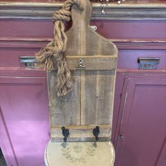 Notice board and two hanging hooks