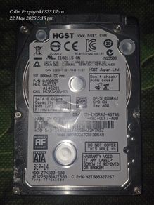 500GB HGST Laptop 2.5 inch slim HDD hard drive