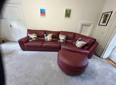Natuzzi sofa and set of reclining armchairs
