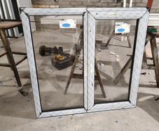 Anthracite grey pvc window W1200 h1140