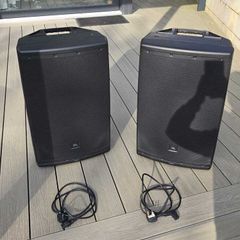 JBL EON 615 Speakers - Pair - Active 15" PA System - With Stands - Excellent Condition