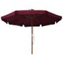 Outdoor Parasol with Wooden Pole 330 cm Burgundy Image 3