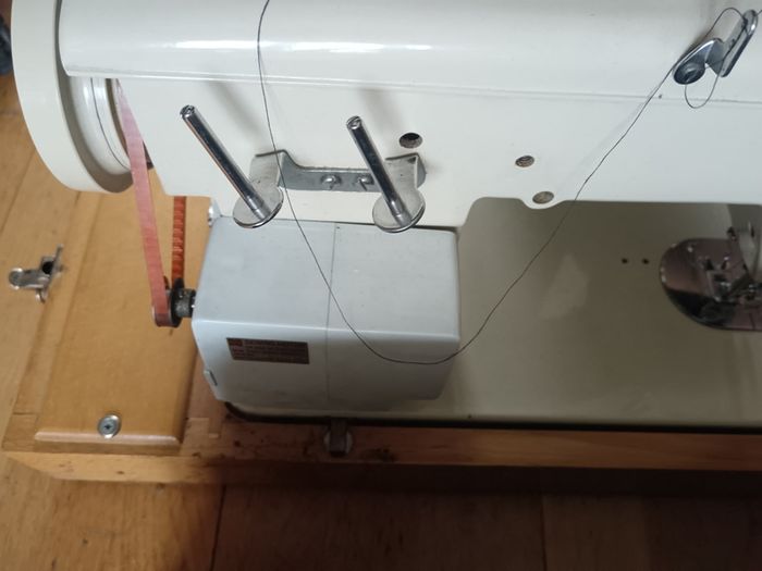 2 Sewing Machine one does zigzag right side main photo the other in left straight only just need a. Puller.  Both working