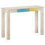 Console Table White 115x35x77 cm Rough Mango Wood Image 6