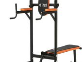 _Roman Power Tower Chair With Bench, Home Weight Lifting Bar, Weight Station, Dip Station, Pull Up Bar, Pull Up Station