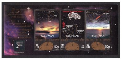 1999 Isle of Man Sky at Sunset over Calf of Mars Commemorative Stamps Miniature Sheet Mint Never Hinged (MNH)