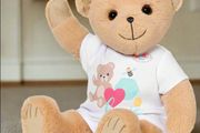 Baby Born Teddy Bear Plush With White Tshirt