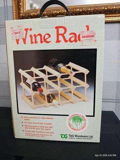 Vintage T&G Woodware Modular Pine Wine Rack