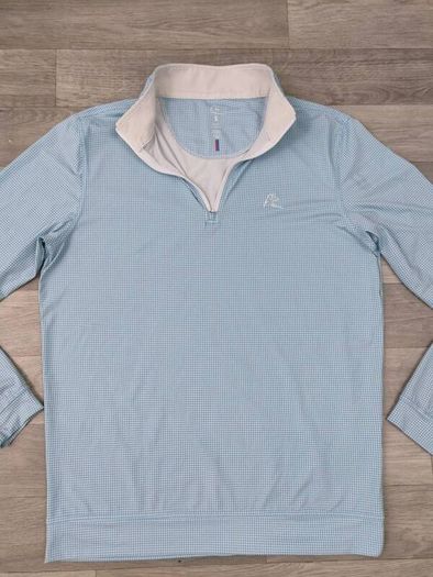 Rhoback Houndstooth Half Zip Golf Jumper Mens S/M