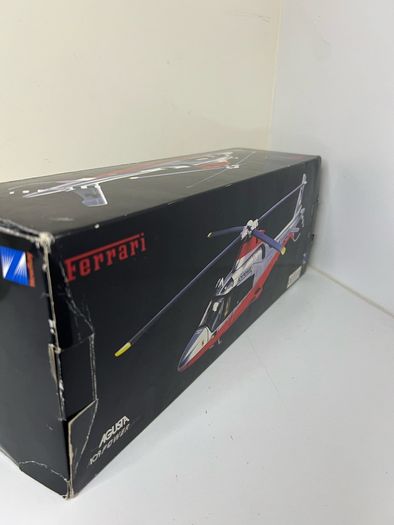 Ferrari Agusta A 109 Power Elite Model Red and Grey Helicopter Diecast 1:43 Scale - New In Box