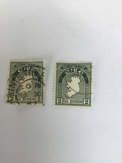 2x2d Definitive 1922 Irish stamps