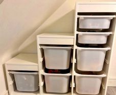 Trofast Unit with storage boxes
