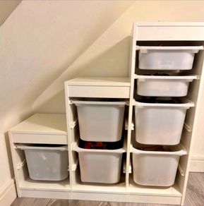 Trofast Unit with storage boxes