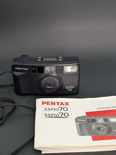 Pentax Espio 70 35mm Vintage Film Camera Boxed Tested Working