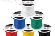 18 Gauge Wire 600FT, 18 AWG Auto Wire 100ft Each Spool, 6 Colors Copper Clad Aluminium Low Voltage Electrical 18 Gauge, Hookup Kit for Breadboard/Automotive/DIY/Battery
