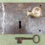 Large 11" x 6" Original Georgian Front Door Lock with Drop Handle (works well) Image 3