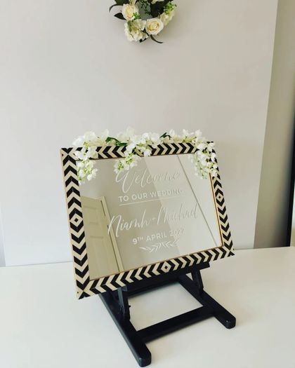 HIRE Wedding post box/Ferrero Rocher Stand/Easel/Centerpieces/Welcome Mirror Sign/Postbox HIRE