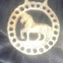 2 Old Brass Horse Tackle Emblems and an Old Hand Carved Man Image 2