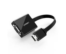 UGREEN 40248 HDMI to VGA With Audio Port Converter Black
