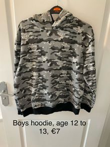 Boys hoodie , 12 to 13