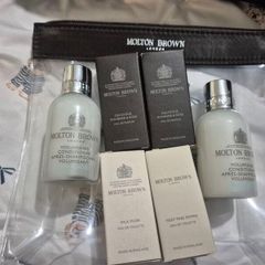 Molton Brown fragrance x 4 conditioner x 2 make up bag.new
