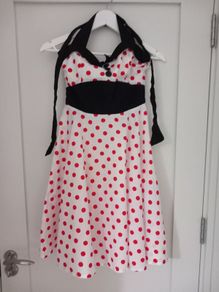 Polka dot dress S