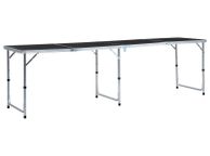 main image for ad Foldable Camping Table Grey Aluminium 240x60 cm