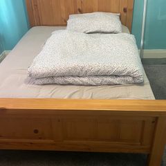 double bed and mattress