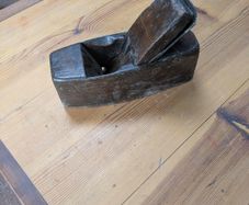 old wooden hand plane