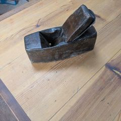 old wooden hand plane