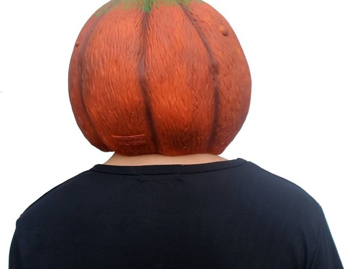 Pumpkin Mask Scary Latex Full Head Mask Fancy Dress Scarecrow Decoration Halloween Costume Party