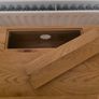 Solid Oak Office Desk Image 3
