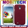 New Samsung I9500 Galazy S4 Covert Pu Leather Back Case Cover Leopard Print / Red Textured Design Image 6