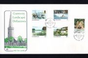 1984 Guernsey Landscapes Definitive Series (3p, 4p, 9p, 10p &amp; 13p) First Day Cover (FDC)