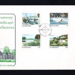 1984 Guernsey Landscapes Definitive Series (3p, 4p, 9p, 10p & 13p) First Day Cover (FDC)