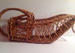 Retro Wicker Wine Serving Basket