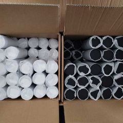 Cardboard Tubes in Matt Black and Matt White