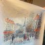 Hand Painted Oil on Canvas - Vintage Parisienne Scene Image 3