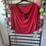 top Bnwt baloot brand size large (14) drape neckline wine/red shade Image 5