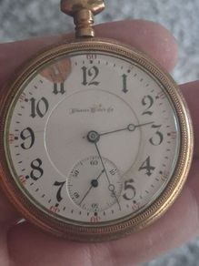 Pocket watch 1800's Illinois watch company.