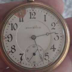 Pocket watch 1800's Illinois watch company.