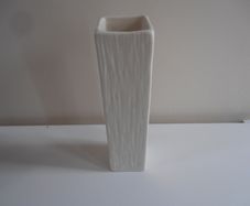 Tall White ceramic flower vase