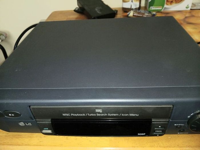 Lg vhs video recorder with remote.
