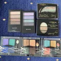 7 eyeshadow palettes - L'Oreal and Revlon