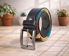Unisex Genuine Leather Polo Belt Premium Multi-Color Designer Belt Stylish Casual & Formal Waist Belt