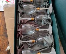 22 Carat Gold Trim Wine glasses